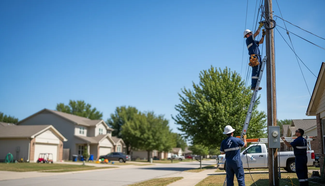 Residential electrician providing installation services in Cloutierville, LA